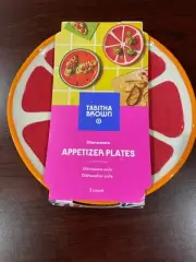 Tabitha Brown Appetizer Stoneware Plates - 2 pack NEW Sealed