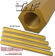 TRF Gold Aluminium Hex Tubes 5/8" RH thread