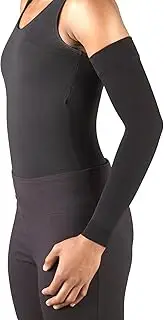 Truform Lymphedema Compression Arm Sleeve, 20-30 mmHg Post Mastectomy Support, Black, Small