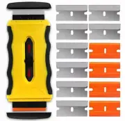 Razor Blade Scraper Tool with 14pcs Blades, Retractable Double Sided Scraper ...