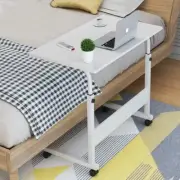 Rolling Laptop Table Height Adjustable Stand Up Desk Bedside Computer Bed Table