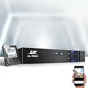 UL-Tech CCTV Security Camera System, 8CH 1080P 5 in 1 Home DVR Digital Video Recorder IP Surveillance Cameras Pet Baby Monitor Outdoor Indoor Safe Systems, Support AHD TVI CVI CVBS with Alarm Black