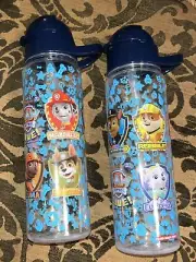 Paw Patrol Chase Plastic Bottle with Straw BPA Free 580 ml 2 School Water Bottle