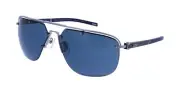 Chopard SCHF23 509P Silver Grey / Blue Lens Sunglasses Authentic 65mm
