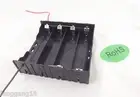 1pc Hold Four 4 Li-ion 18650 Parallel Battery Holder Case 3.7V With 2 Leads Wire