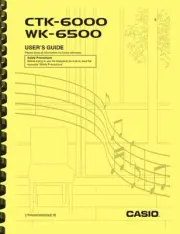 Casio WK-6500 CTK-6000 Keyboard USER'S GUIDE OWNER'S MANUAL