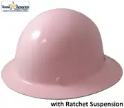 MSA Skullgard Full Brim Hard Hat With Ratchet Suspension - Light Pink