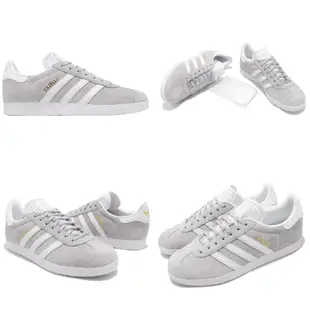 adidas 休閒鞋 Gazelle 灰 白 米白 粉紅 奶茶色 任選 女鞋 金標 麂皮 基本款 三葉草 【ACS】