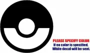 Pokemon Poke Ball Super Smash Graphic Die Cut decal sticker Car Truck Boat 9"
