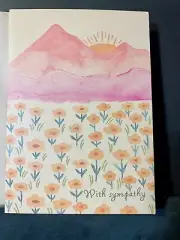 Sympathy Condolences Greeting Card Beautiful Desert Artwork