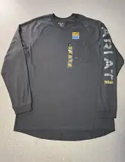 NWT ARIAT Rebar Workman Logo Long Sleeve T-Shirt Green Camo 10023916 Mens 2XL