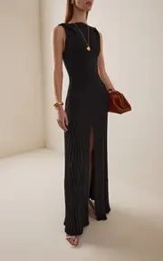 [Christopher Esber] Pleated Knit Maxi Dress