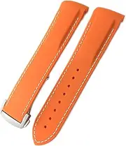 [BANDKIT] Rubber Silicone Watchband For Omega Seamaster GMT Diver 300 Speedmaster Hamilton 19mm 20mm 21mm 22mm Watch Strap