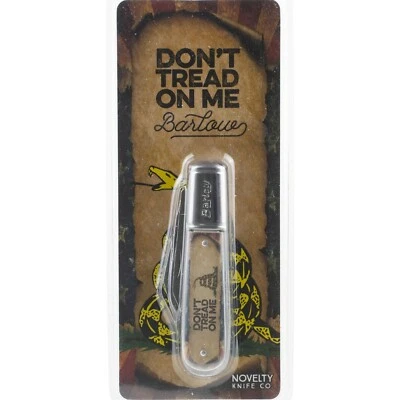 Don't Tread On Me Barlow 2 Blade Novelty Pocket Knife Stamp Bolster