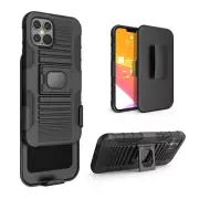 Case for Apple iPhone 12 Pro Max Case with Temper Glass Holster Belt Clip Magnet