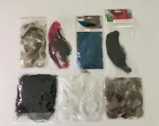 Bulk lot of feathers in different colours and sizes - millinery craft - natural