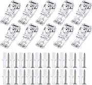 10pcs Roller Shade Clear Saftey Chain Retainer and Cord Guide Fixation Hook P Clip for Roller Blinds Cord Loop and Bead Chain