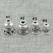 10pcs of Sterling Silver Bead Caps Spacer for Bracelet