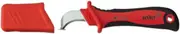 Wiha Stripping Knife Hook Blade with Sliding Shoe for Round Cables in Blister Pack (36053) 200 mm