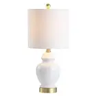 JYL1035A Perry 20" Ceramic/Metal LED Table Lamp French Country Classic Bedsid...