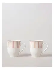 [Heritage] Davis Mug Set of 2 in Pink
