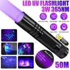 UV Light LED Flashlight Blacklight 365NM Ultra Violet Torch AA Inspect Torch