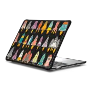 MacBook Pro 13-inch (M1 / M2 / Intel) Impact Case retro rockets graphite macbook