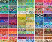 Kaffe Fassett Designer Cotton Mix & Match 20 of 5" x 5" Charms - All Colours