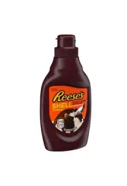 〽️ New Hersheys SHELL Chocolate & Peanut Butter Topping Syrup Bottle 7.25oz