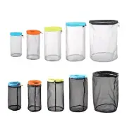 Balls Bag Mesh Bag Storage Travel and Sports Polyester Mesh Drawstring Bag