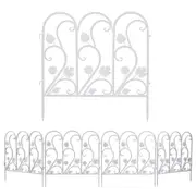 5PCS Outdoor Metal Landscape Fencing Folding Patio Animal Barrier Section Edging