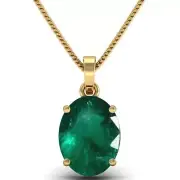 Natural 7.25 Ratti 6.60 Carat Emerald Pendant Locket (Natural Panna/Panna Stone