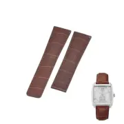 22mm Brown Leather Watch Strap For Tag Heuer Monaco WAW1318 FC6178