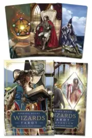 WIZARDS TAROT KIT Deck Card Book Set pagan wizard witch fortune oracle cards