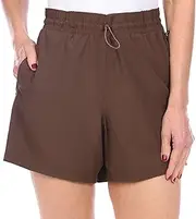 [Avalanche] Women's 5-Inch Inseam Quick Drying Stretch Woven Ripstop Hiking Short with Pockets