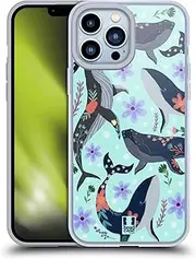 Head Case Designs Whale Spring Animals Soft Gel Case Compatible with Apple iPhone 13 Pro Max