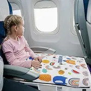 FwQoFvk Toddler Travel Airplane Bed Kids Airplane Foot Hammocks with Increased Leg Room Include Comforters for Easy Installation Baby Portable Plane Bed Easy Portability for Airplane Travel (Style 2)