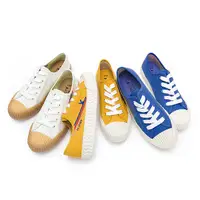 在飛比找蝦皮商城優惠-PLAYBOY夏潮彩色條紋餅乾鞋-白/黃/藍(Y6203)
