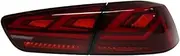 Car Led Tail Lights Compatible With 2008-2017 Compatible With Mitsubishi Lancer 10 EVO X Led Rear Brake Reverse Turn Signal Light Assembly Accessories(2pcs Red)