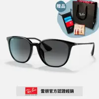 在飛比找momo購物網優惠-【RayBan 雷朋】方形太陽眼鏡(RB4348D-601/