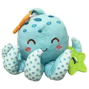 Octopus Plush Toy with Teether Hang or Hold Ages 0+ SO CUTE Baby
