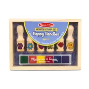 6pc Melissa & Doug Happy Handles Wooden Stamp Set Kids/Child Educational Toy 4y+