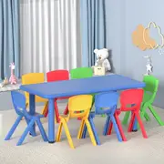 Keezi Kids Table and Chairs Study Desk Children Furniture Outdoor Plastic Chair