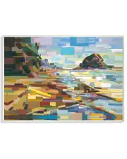 Stupell Geometric Downeast Rocky Coast