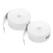 2PCS 16.4ft/5M PU Badminton Racket Head Protector Sticker 0.9in Width, White