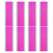 8pcs Guided Reading Strips Bookmark Highlight Colored Ruler Rose Red