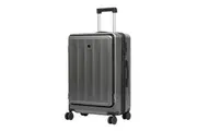 Slimbridge 24" Luggage Suitcase TSA Lock Cup Holder USB Grey