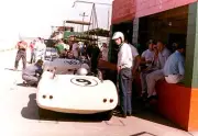Tall Jim Hall With Hap Sharp In The Chapparal 2D In The Pits OLD PHOTO