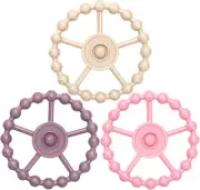 MR.TIMELAG Baby Teething Ring - Bpa-Free Silicone Teether for Infants 3+ Mont...