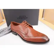 Allen Edmonds Lucca Toe Derby Oxford Men Shoes Size 9 Brown New $395